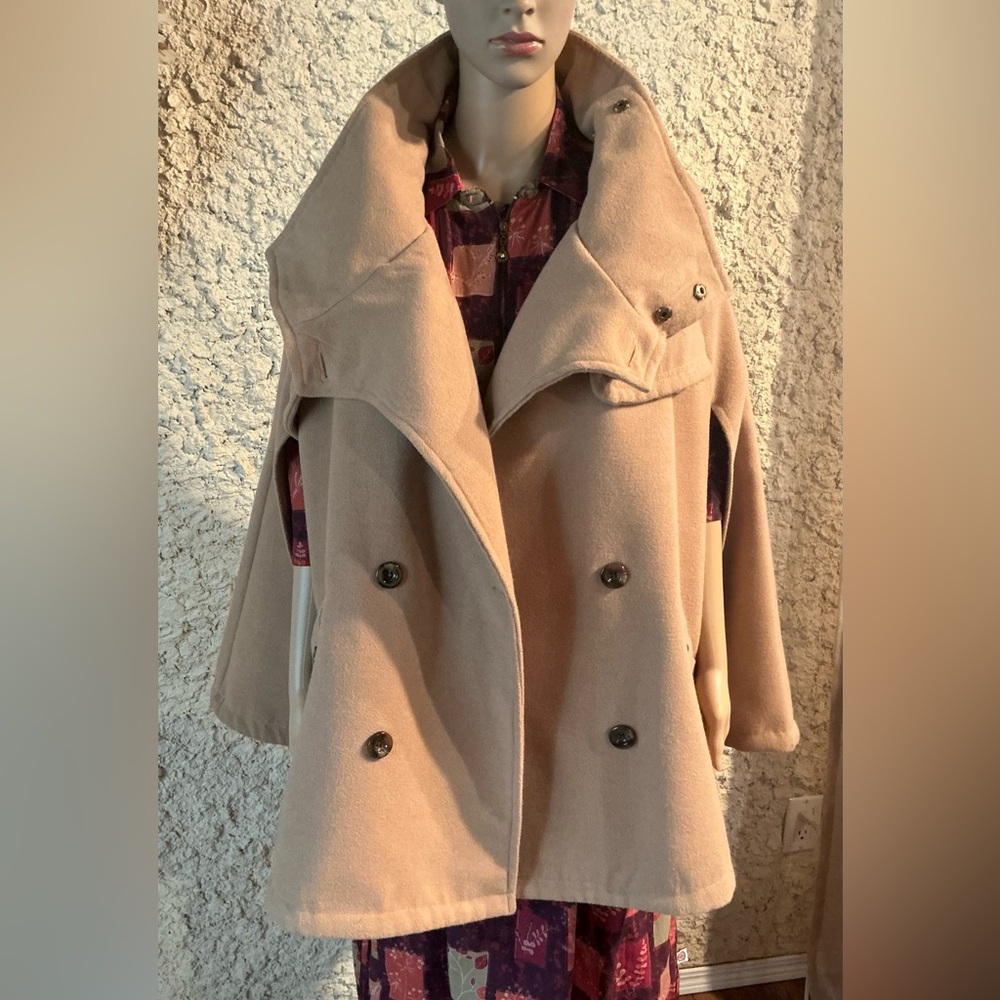 POOM Korean Designer Cape Coat - One Size